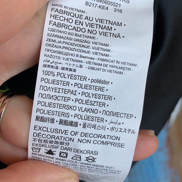 Nike Boys Black & Neon Yellow Zip Up Hoodie - Picture 5 of 6